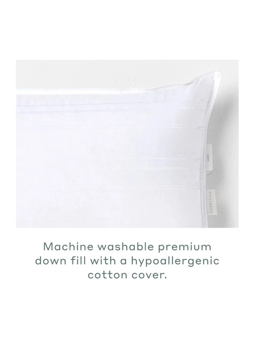 Casaluna™ King Machine Washable Medium Down Bed Pillow - NWT